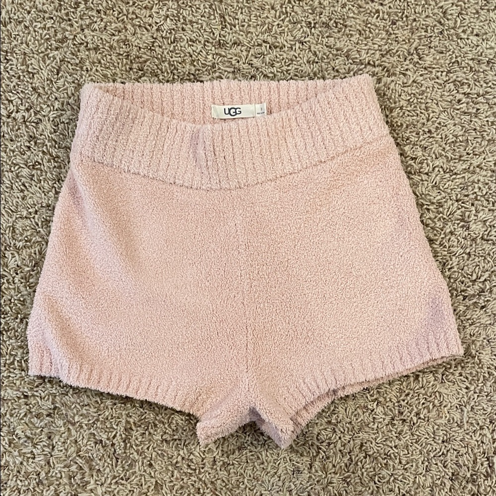 UGG Women's Finola Plush Knit Shorts - Pale Pink - Size Small